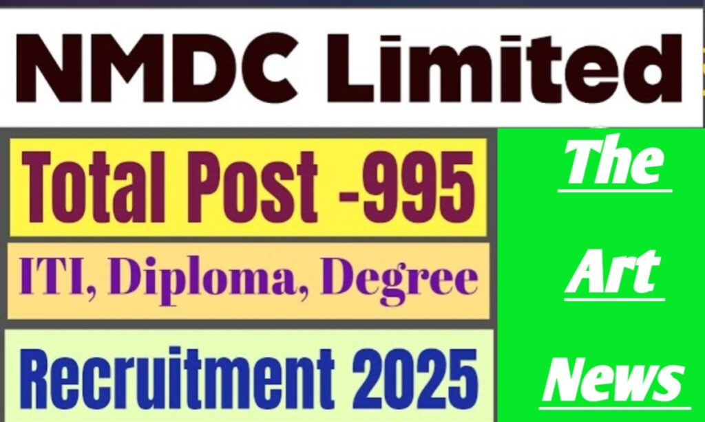 NMDC Limited Trainee Recruitment 2025.NMDC Technical Vacancy 2025. NMDC Jobs For ITI, Diploma